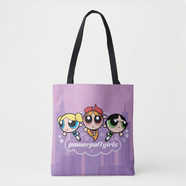 Powerpuff Girls Team Logo Tote Bag (Front)