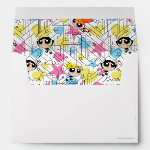 Powerpuff Girls Townsville Pattern Envelope