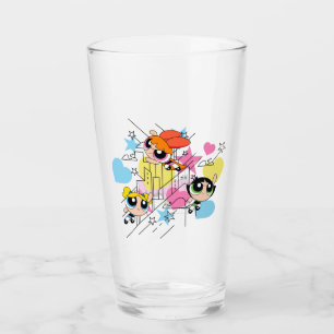 Powerpuff Girls Townsville Pattern Glass
