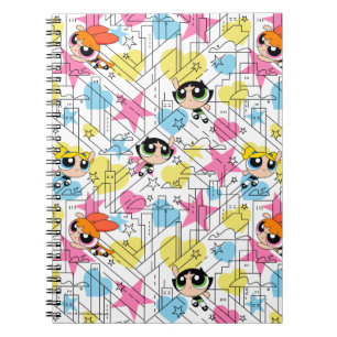 Powerpuff Girls Townsville Pattern Notebook