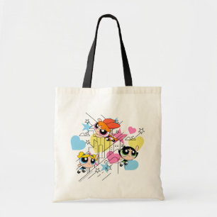 Powerpuff Girls Townsville Pattern Tote Bag