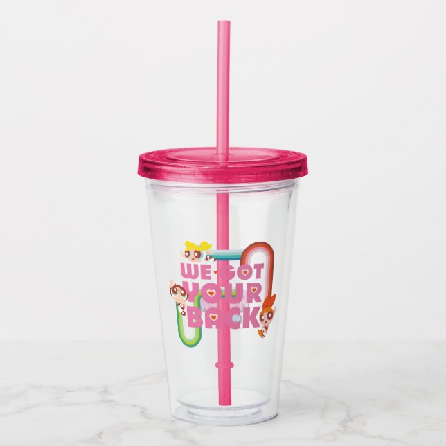Powerpuff Girls: We Got Your Back Acrylic Tumbler (Front)
