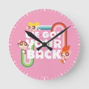 Powerpuff Girls: We Got Your Back Round Clock