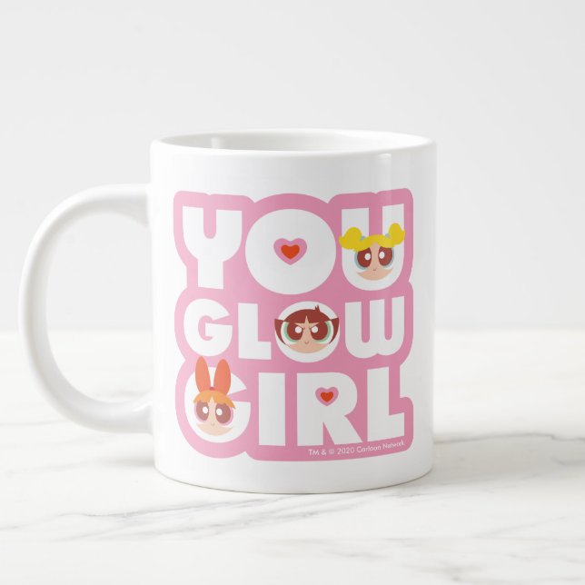 Powerpuff Girls: You Glow Girl Large Coffee Mug (Left)