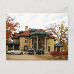 Powers Mansion, Decatur IL Postcard