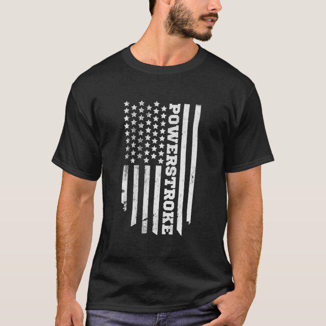 Powerstroke American Flag T-Shirt (Front)