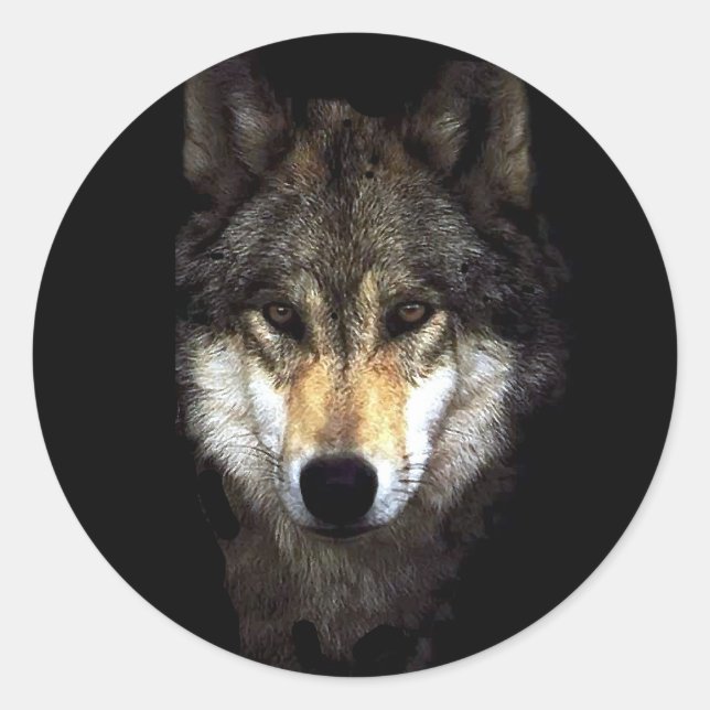 powerwolf classic round sticker (Front)
