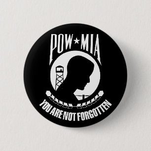 powmia 6 cm round badge