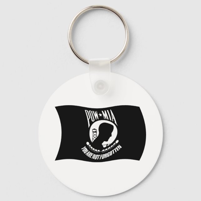 POW's & MIA's Flag Keychain (Front)