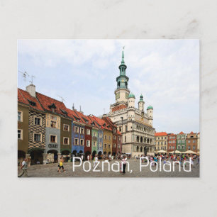 Poznań, Poland Town Square Postcard
