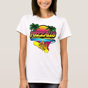 Pozzallo Sicilia Sunset with Palms T-Shirt