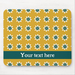 PP 338: Retro 70s Colour Flowers: 1 of 3 Mouse Mat