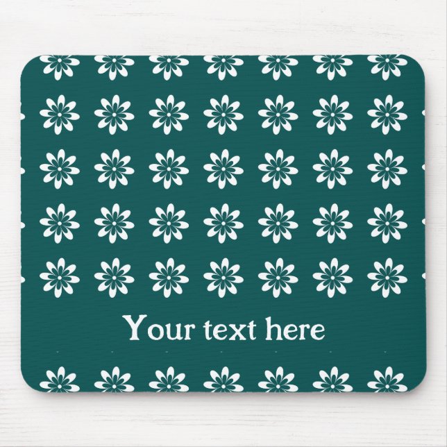 PP 338: Retro 70s Colour Flowers: 3 of 3 Mouse Mat (Front)