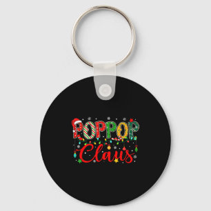 Pp Claus Christmas Lights Pajama Family Matching M Key Ring