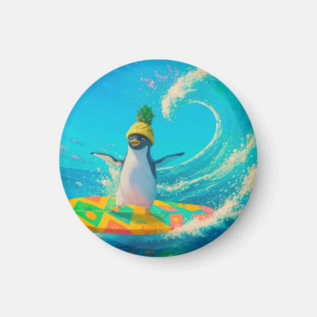 PP the Penguin – Surfing the Wave Magnet (Front)