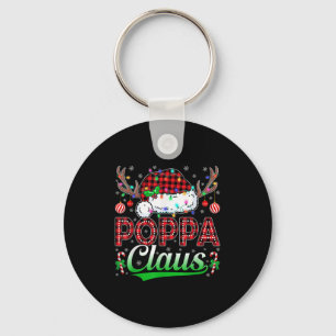 Ppa Claus Christmas Lights Matching Family Xmas Pa Key Ring