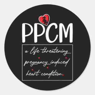 Ppcm Awareness Kaylas Corner Ppcm Awareness For Classic Round Sticker