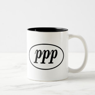 PPP Oval Two-Tone Coffee Mug