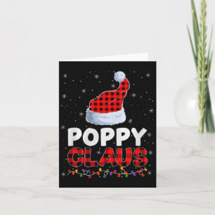 Ppy Claus Christmas Pajamas Santa Matching Family Card