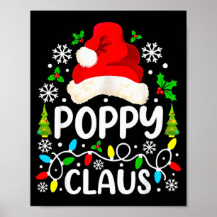 Ppy Claus Funny Christmas Family Matching Poster