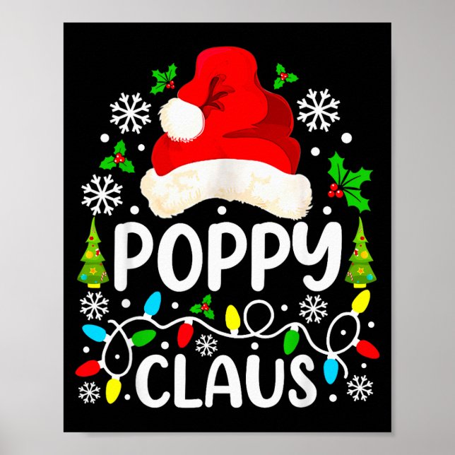 Ppy Claus Funny Christmas Family Matching  Poster (Front)