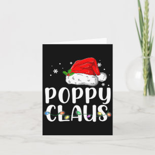 Ppy Claus Santa Christmas Matching Family Card