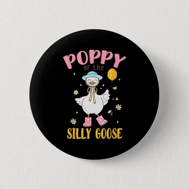 Ppy Of The Silly Goose First Birthday Family Match 6 Cm Round Badge (Front)