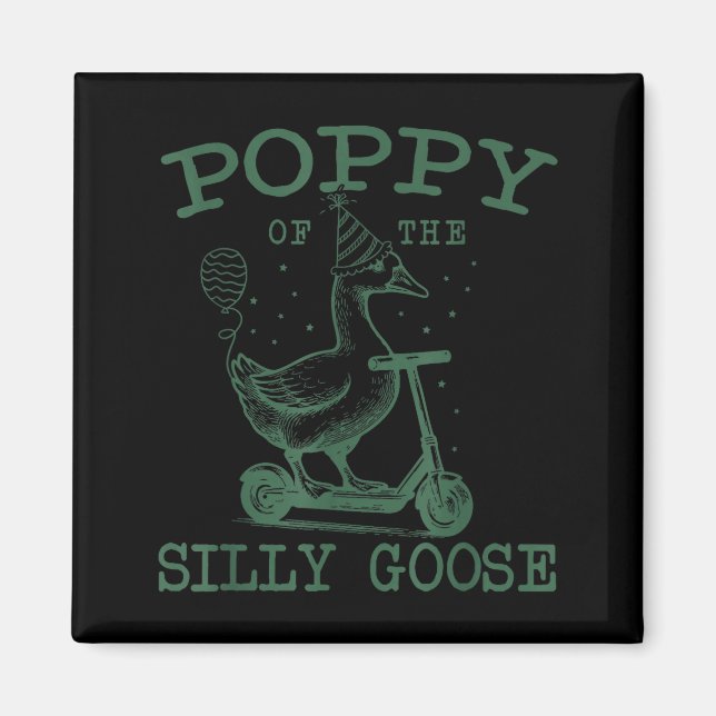 Ppy Of The Silly Goose First Birthday Family Match Magnet (Front)