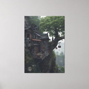 PR-C18. The Cliff Hermitage Canvas Print
