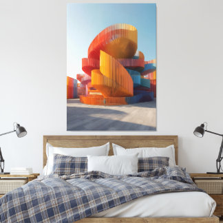 PR-O04. Ribbon Mirage Pavilion  Canvas Print