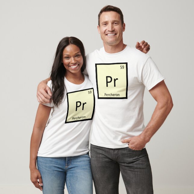 Pr - Percheron Funny Chemistry Element Symbol Tee (Unisex)