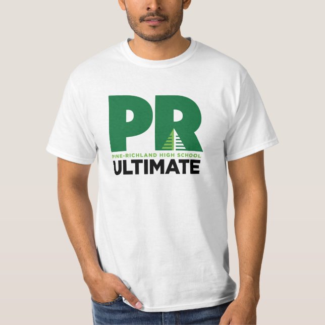 PR Pine on Light T-Shirt (Front)