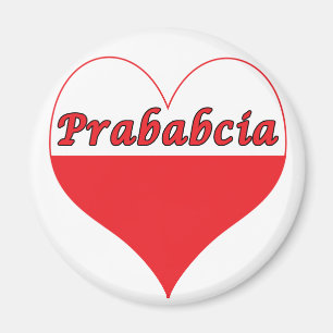 Prababcia Polish Heart Magnet