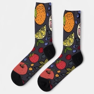 Practical lovely fruit pattern l Colourful design Socks
