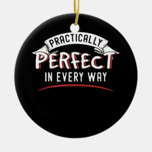 PRACTICALLY PERFECT IN EVERY WAY CERAMIC TREE DECORATION