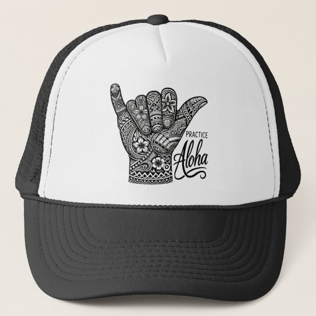 Practice Aloha Trucker Hat (Front)