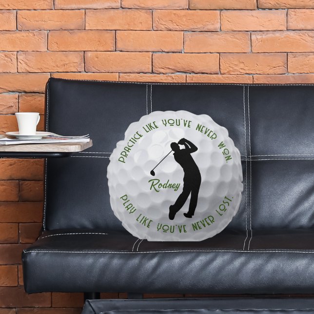 Practice and Play Golf Round Cushion (Creator Uploaded)