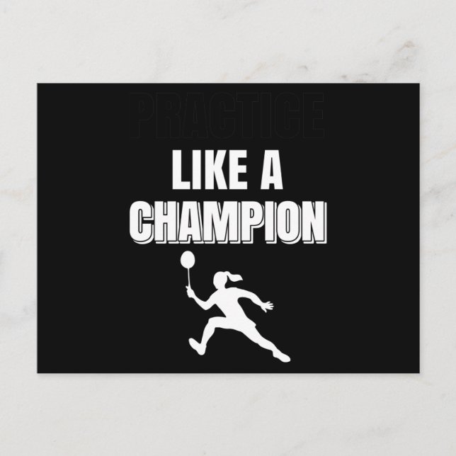 Practice Like a Champion Postcard (Front)