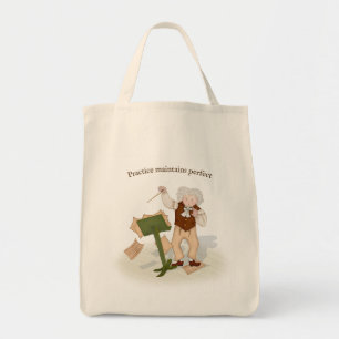 "Practice Maintains Perfect" Beethoven Conductor Tote Bag
