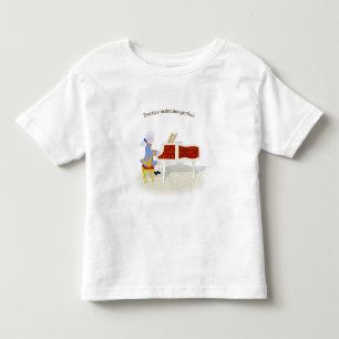 "Practice Maintains Perfect" Mozart Playing Piano Toddler T-Shirt