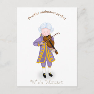 Practice Maintains Perfect (Violin) Postcard
