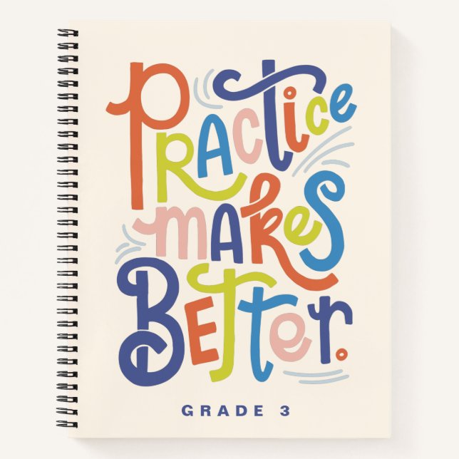 Practice Makes Better Notebook (Front)