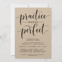 Practice Makes Perfect Wedding Rehearsal Dinner In
