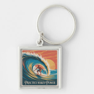 Practice Makes Power Key Ring
