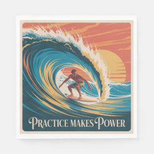 Practice Makes Power Napkin