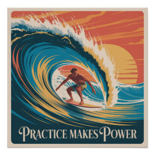 Practice Makes Power Poster
