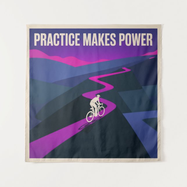 Practice Makes Power Tapestry (Front)