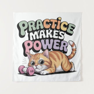 Practice Makes Power Tapestry