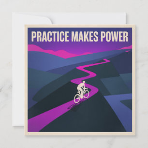 Practice Makes Power Thank You Card