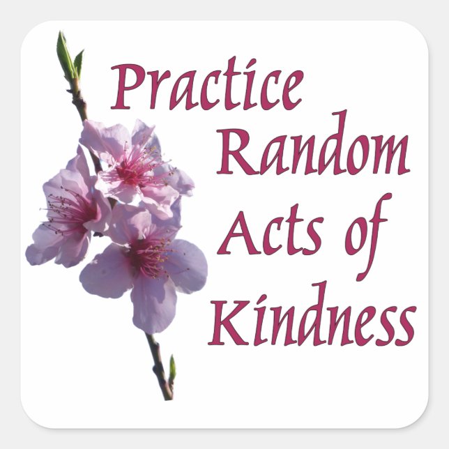 Practice Random Acts of Kindness Stickers (Front)